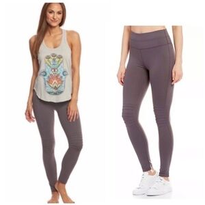 Free People FP Movement Yoga Pants City Slicker Moto Leggings Size XS Quilted